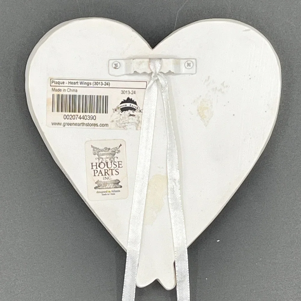You Give Heart Wings Wall Plaque R Shipman 2000 Angel Wing Heart House Parts Inc
